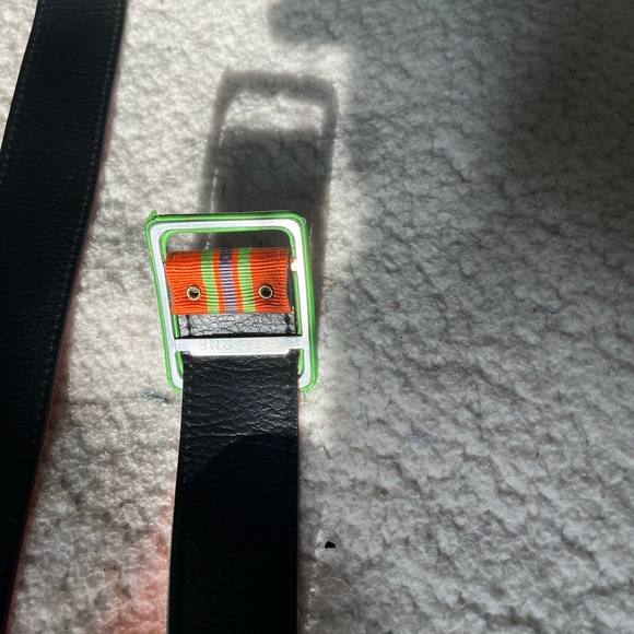 Apt. 9 Multi-Colored Striped Belt with Colorful Buckle Vintage - Picture 4 of 10